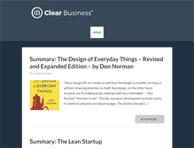 Tablet Screenshot of clearbusiness.com